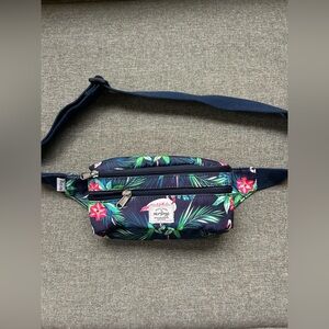 Simple Floral Navy Belt Bag